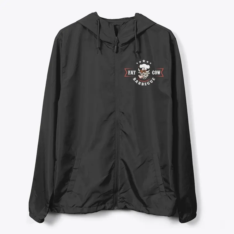 Fat Cow Barbecue Full Zip Windbreaker